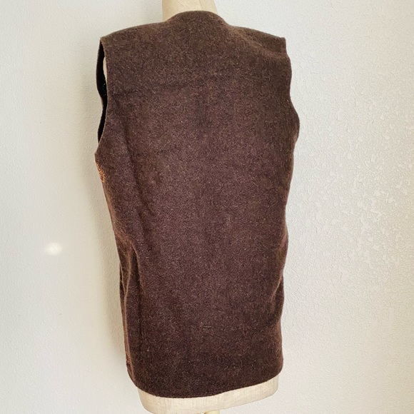 Handmade Wool Vest 70s Cottagecore - Picture 9 of 13